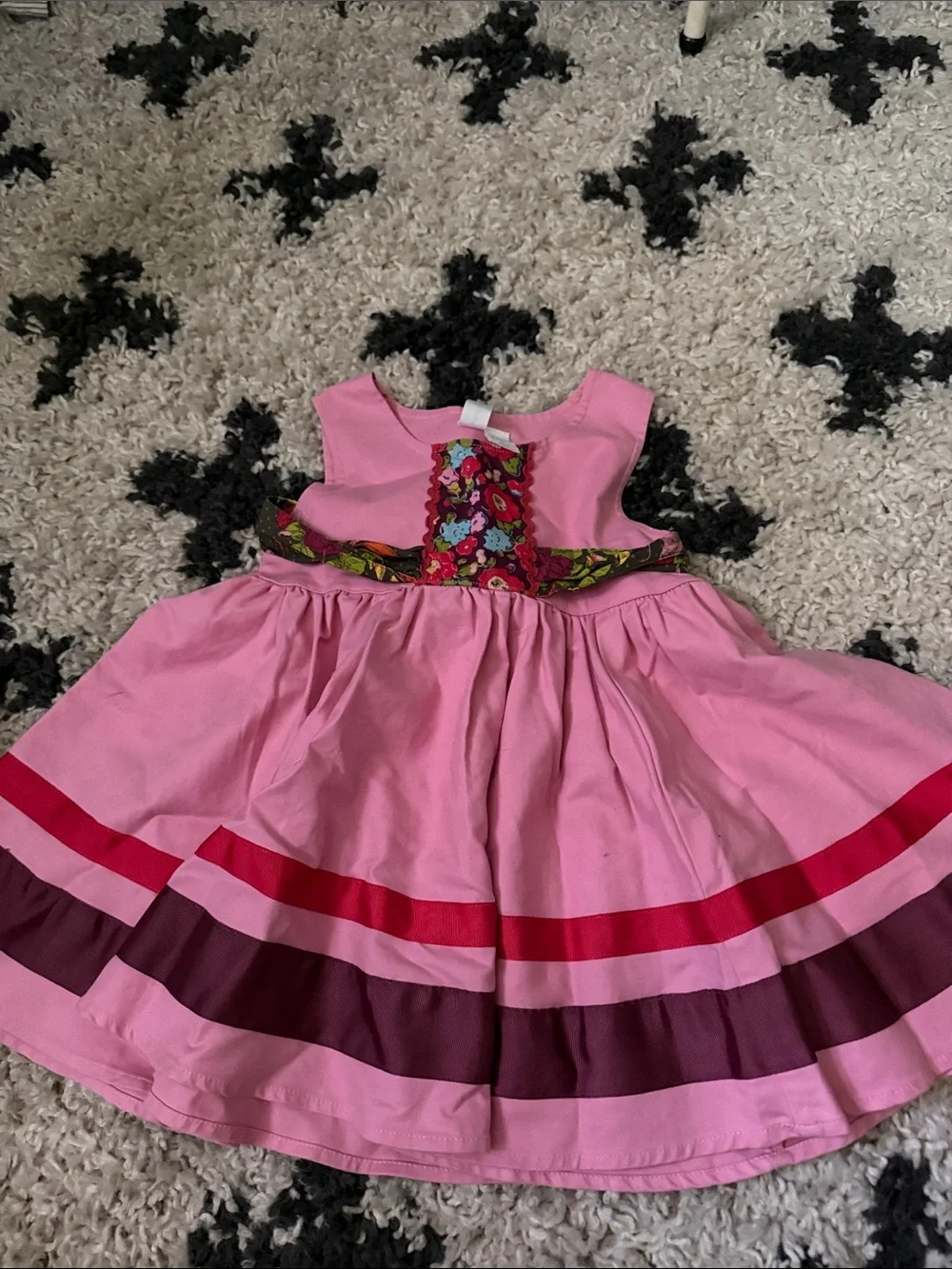 2 Matilda Jane Dresses | Size 4 Girls Pink Floral & Solid Pink Dress Set